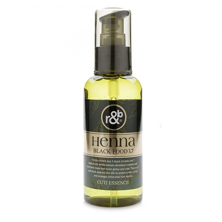 Dầu bóng dinh dưỡng cho tóc bóng mềm dưỡng ẩm giữ nếp tóc R&B Henna Black Food 3.7, Hàn Quốc 100ml