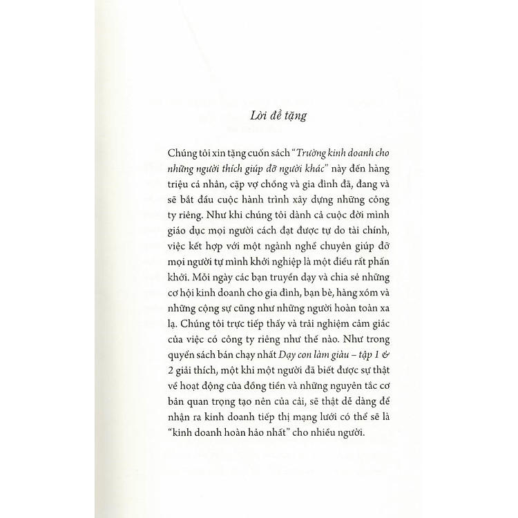 DẠY CON LÀM GIÀU - TẬP 11: TRƯỜNG DẠY KINH DOANH CHO NHỮNG NGƯỜI THÍCH GIÚP ĐỠ NGƯỜI KHÁC (Bản in năm 2022) - Ảnh 3