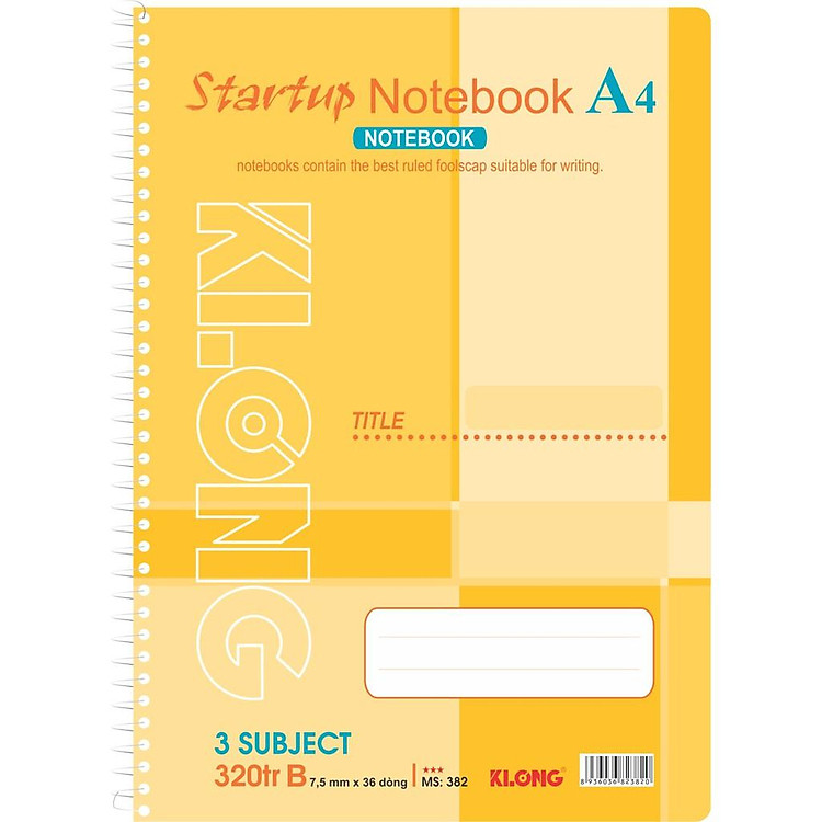 Sổ Kẻ Ngang Lò Xo Đơn Startup A4 (320 trang) - Ảnh 3