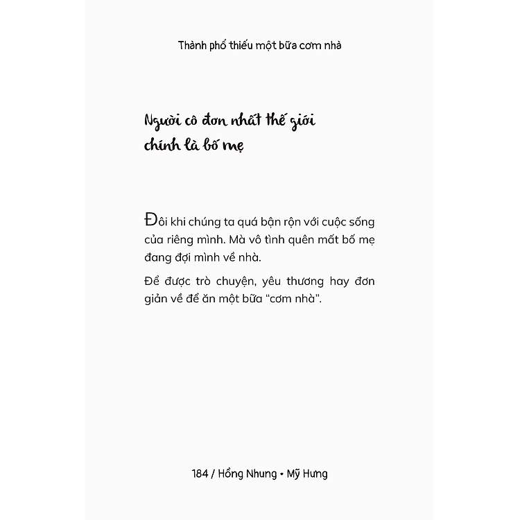 Thành Phố Thiếu Một Bữa Cơm Nhà - Ảnh 6