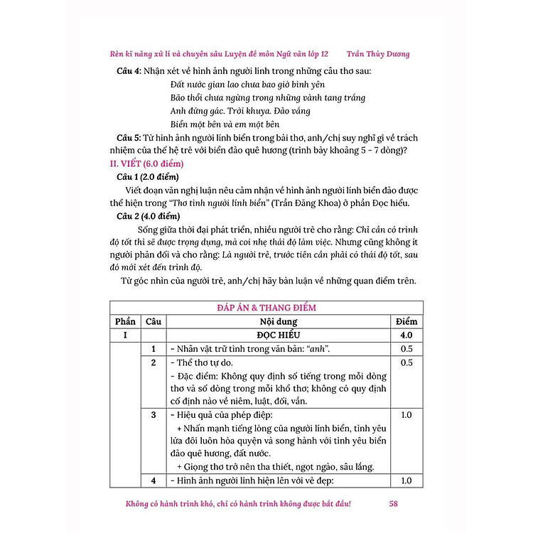 Rèn Kỹ Năng Xử Lí và Chuyên Sâu Luyện Đề Môn Ngữ Văn (Thi Tốt Nghiệp THPT Chương Trình GDPT 2018) - Ảnh 6