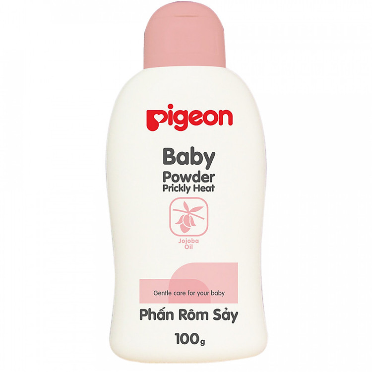 Phấn Rôm Sảy Pigeon Hạt Jojoba Nắp Màu (100g)