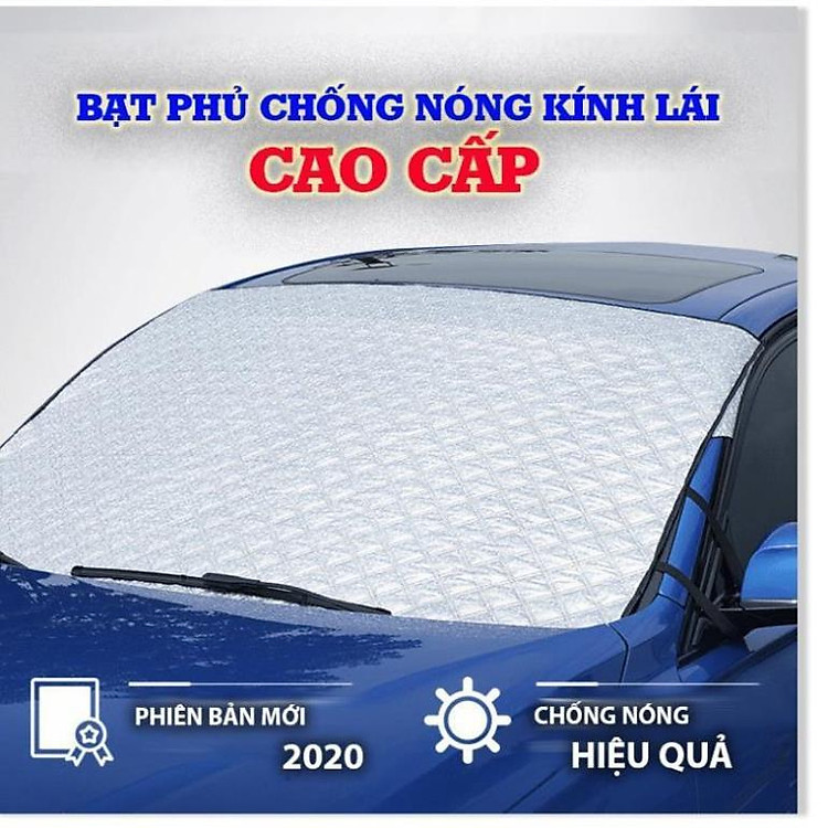Bạt Phủ Che Nắng Chống Nóng Kính Lái Ô Tô Xe Hơi 3 Lớp Tráng Bạc Cao Cấp