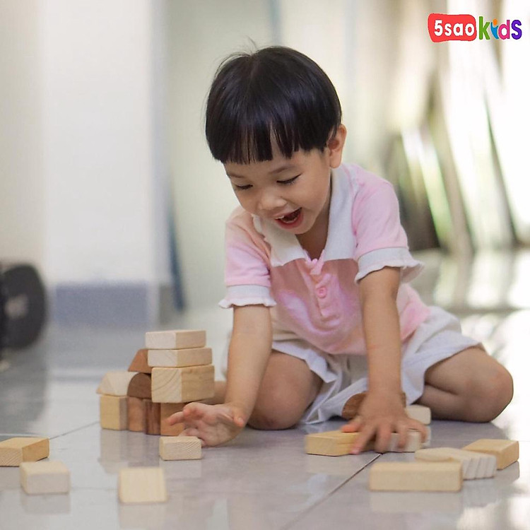 Bộ xếp hình khối 31 miếng gỗ Chính hãng Giá rẻ - Hình ảnh 5