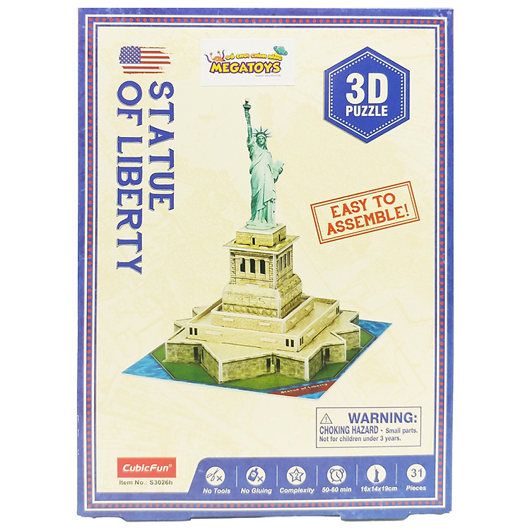 Mô Hình Giấy 3D Nữ Thần Tự Do Chính hãng Ưu đãi - Hình ảnh 2