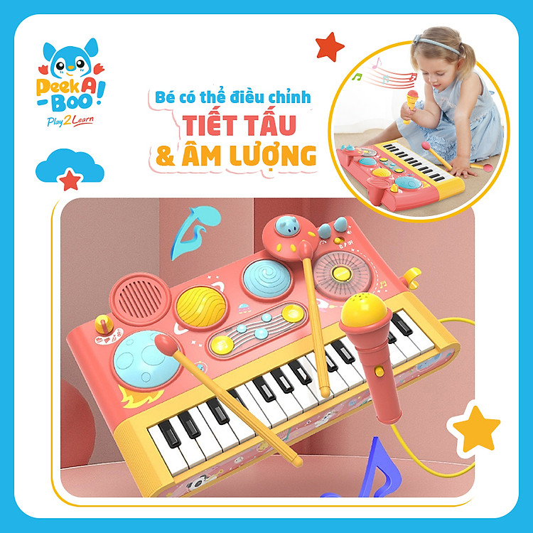 Đồ Chơi Đàn Piano Thông Minh PAB046 Chính hãng Giá rẻ - Hình ảnh 4