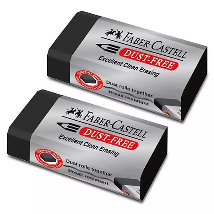 Gôm Dust Free Medium Bk Faber-Castell (2 viên)
