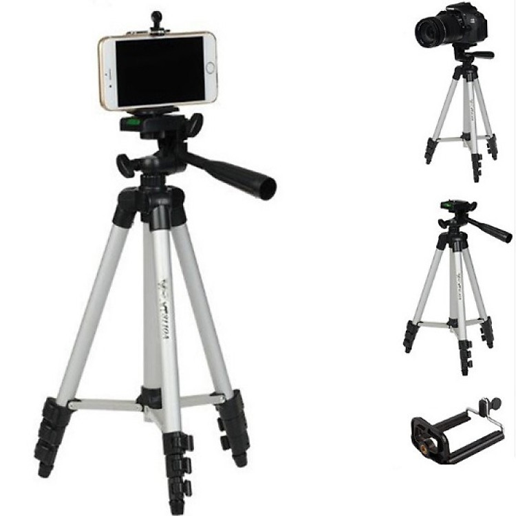 Giá đỡ 3 chân Selfie Tripod 3110 Cho điện thoại và máy ảnh tặng kèm túi vải cá tính