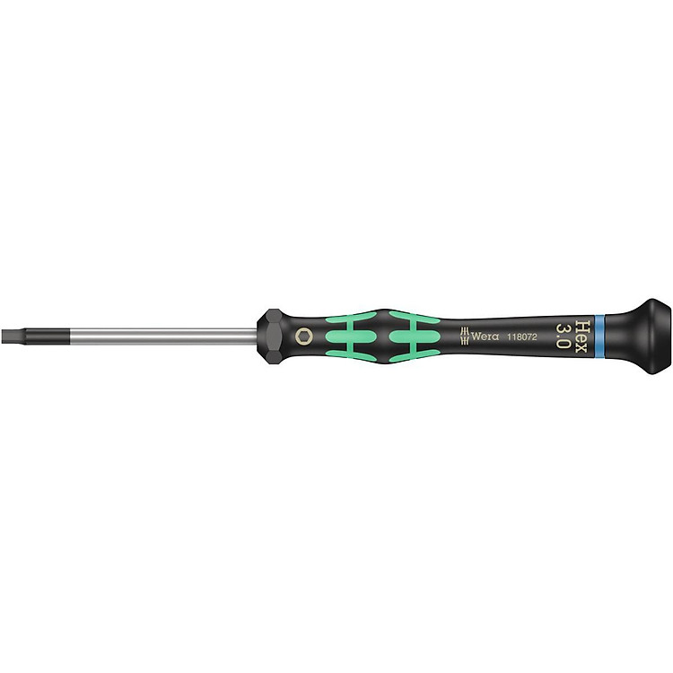 Tua Vít Sửa Điện Tử Đầu Lục Giác 3mm Wera Kraftform Micro 05118072001 - Hàng Chính Hãng 100% từ Đức