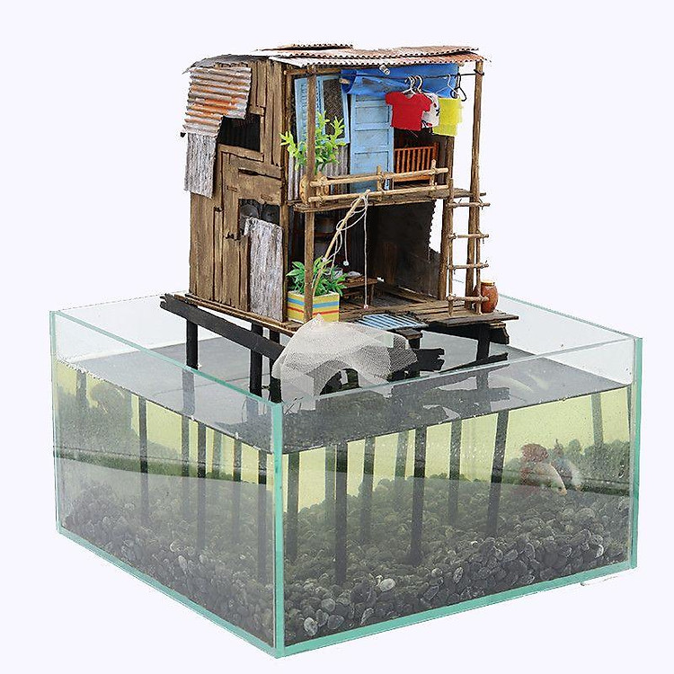 Mô Hình Gỗ Sài Gòn Xưa Tí Hon Chính hãng Ưu đãi - Hình ảnh 3