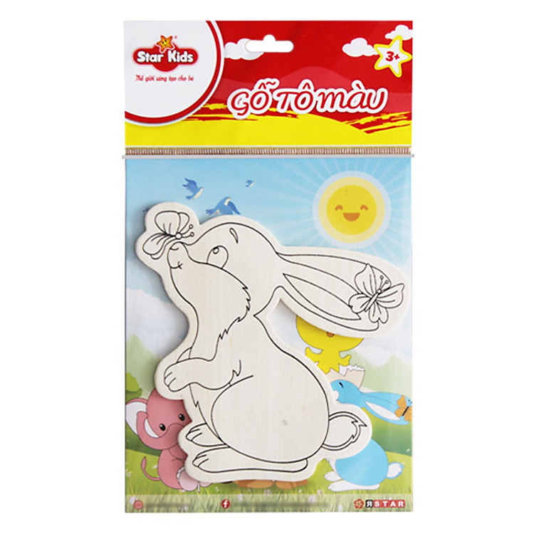 Gỗ Tô Màu Con Thỏ STAR KIDS K-201/1