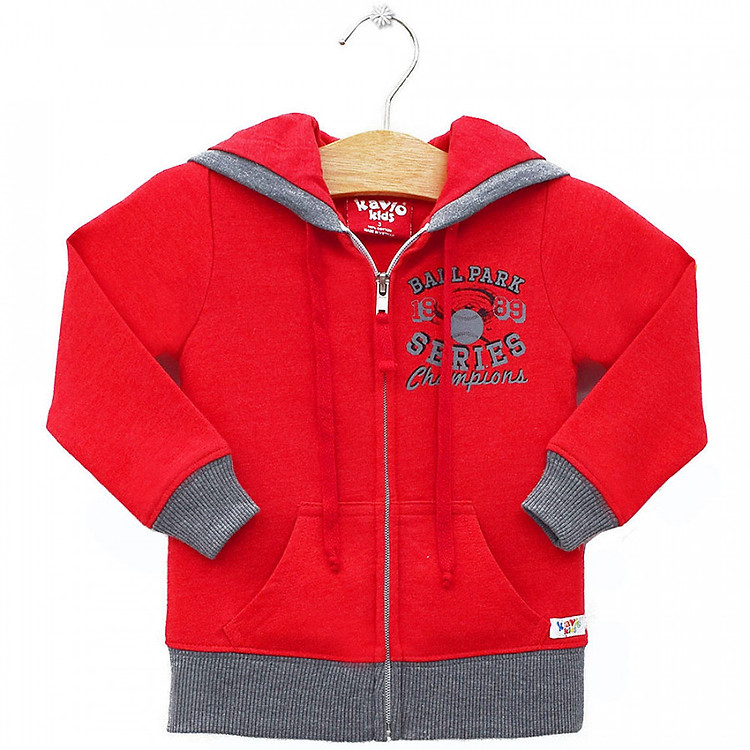 Áo Khoác Thể Thao Bé Trai Kavio Kids BF40-N1 - Đỏ