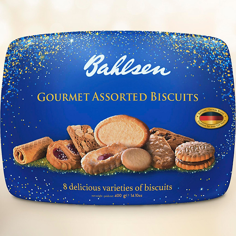 Hộp Bánh Bahlsen Gourmet Assorted Biscuits 400g