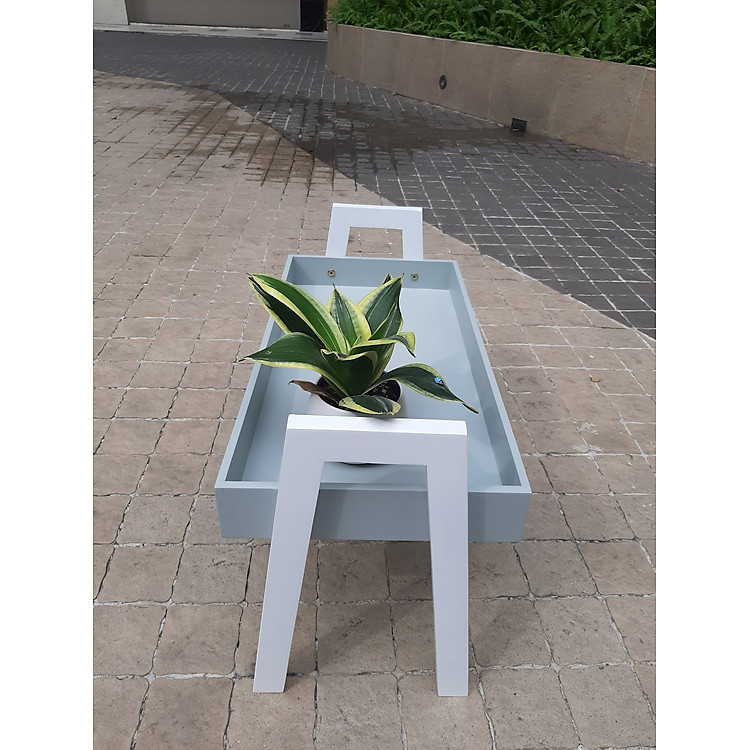 Kệ Gỗ Trang Trí Đa Năng Hàn Quốc (Màu Xám) - Ảnh 3