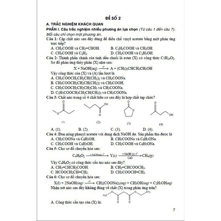Tuyển Tập Đề Kiểm Tra Môn Hoá Học 12 - Ảnh 4