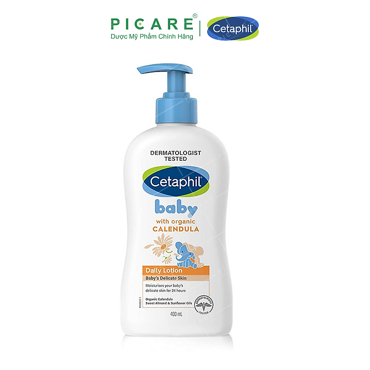 Sữa Dưỡng Ẩm Cetaphil Baby 400ml Chính hãng Giá rẻ - Hình ảnh 4