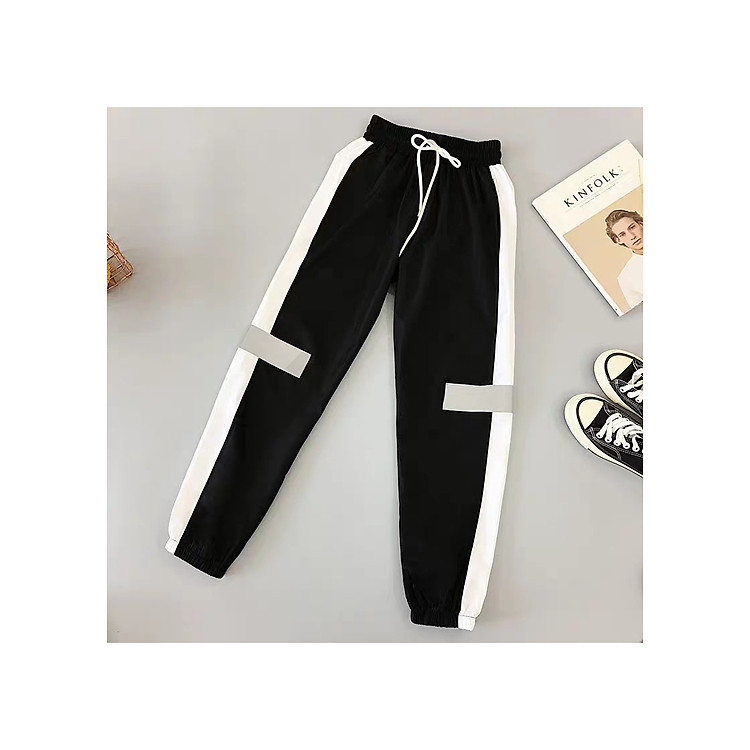 Quần Jogger thể thao Hiphop Nam Nữ Viền Vạch Phản Quang -HẢI ĐĂNG