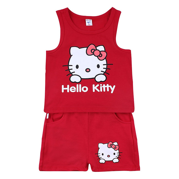 Bộ Hello Kitty Bé Gái BONCHOP BBG-8092519Đ - Đỏ