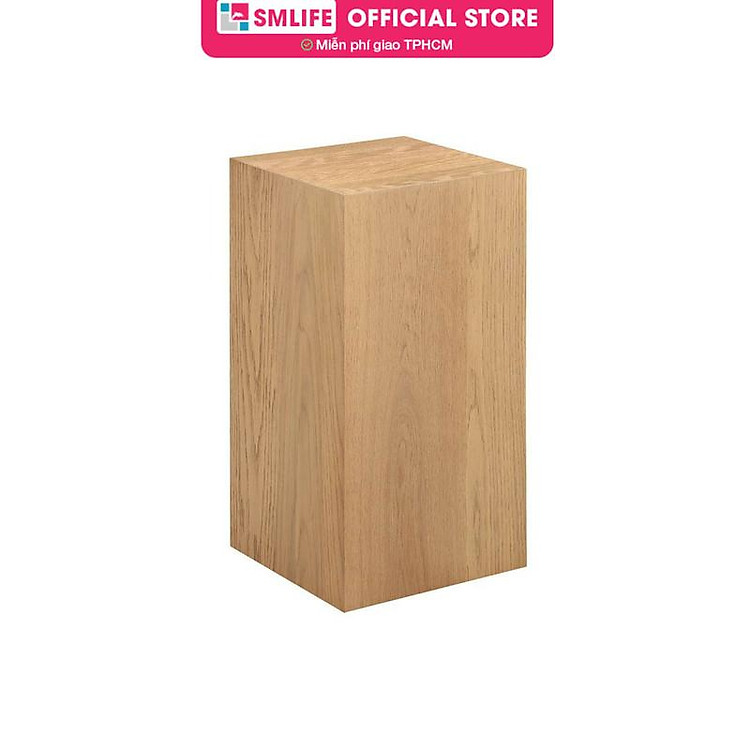 Bàn sofa vuông sang trọng gỗ sồi SMLIFE Clary 4C | D91,4 x R91,4 x C38,2cm | gỗ Cao Su và Veneer Sồi