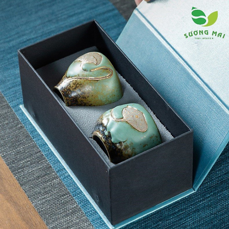 Bộ quà tặng tách trà gốm (2 món) - Ảnh 3