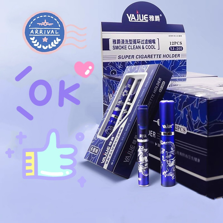 Lọc Thuốc Cao Cấp Khắc Hình Hoa Văn Rồng Xanh FULLSIZE-FULLBOX