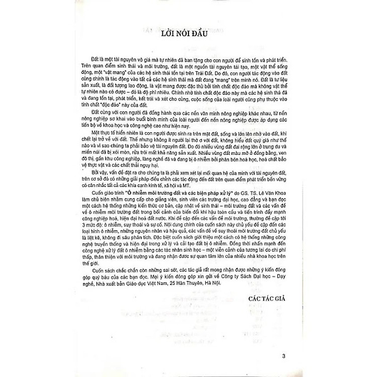 Giáo trình ô nhiễm môi trường đất và biện pháp xử lý - Ảnh 2