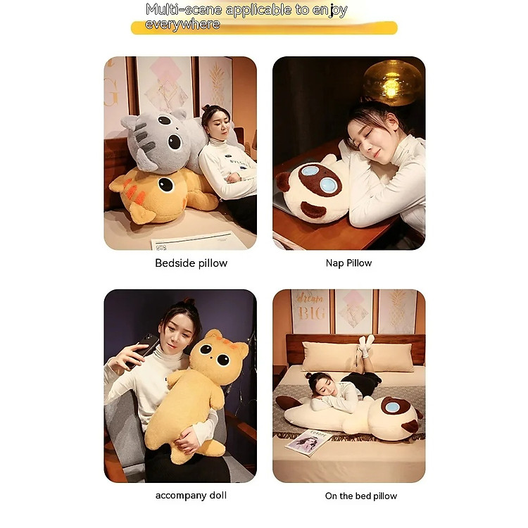 Thú nhồi bông mèo mắt to - 70cm Chính hãng Ưu đãi - Hình ảnh 5