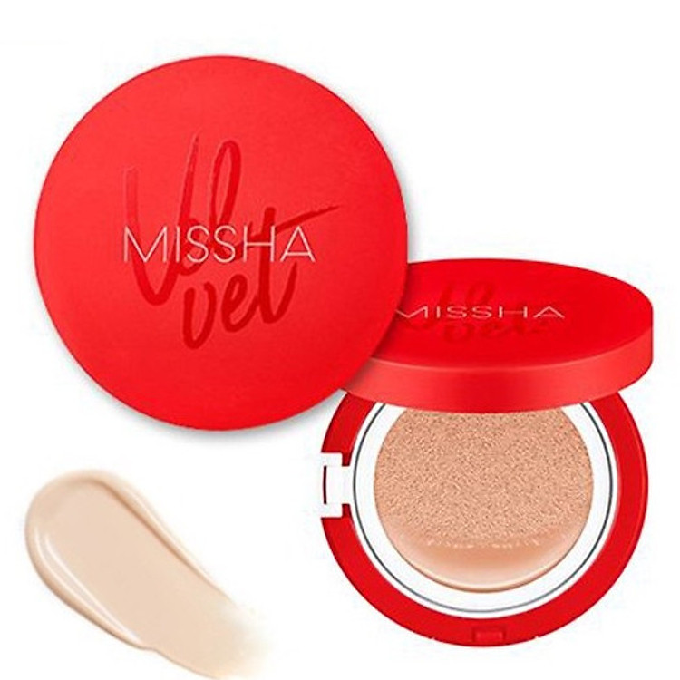 Phấn Nước Mỏng Mịn, Che Phủ Tốt, Lâu Trôi Missha Velvet Finish Cushion SPF50+ PA+++