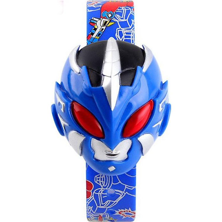 Đồng Hồ Điện Tử Trẻ Em Mặt Siêu Nhân 1239 Dây Cao Su 4 màu Như Hình Ngẫu Nhiên