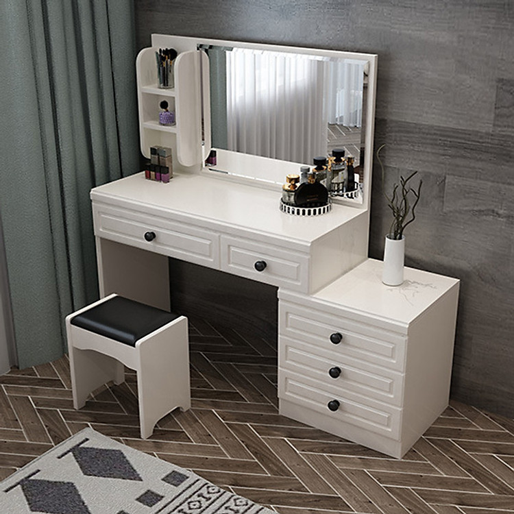 Bộ bàn ghế trang điểm kèm gương, bàn phấn, bàn trang điểm BAH037