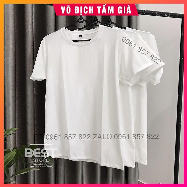 ÁO THUN TRƠN TRẮNG