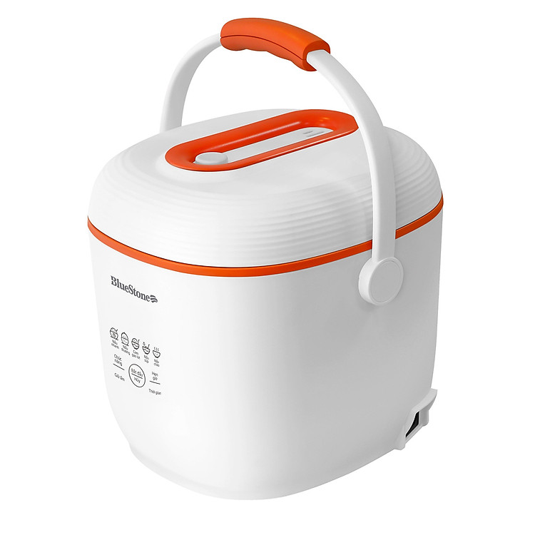Nồi Cơm Điện Tử BlueStone RCB-5928 - 0.6 Lít - 350W - Điều Khiển Cảm Ứng - Hẹn Giờ - Giữ Ấm - Lòng Nồi 1.5mm - Bảo Hành 2 Năm - Hàng Chính Hãng