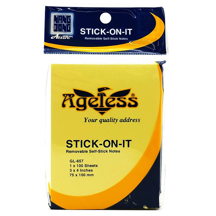 Giấy Note 3 x 4 Ageless GL-657 (Màu Vàng) - Ảnh 2