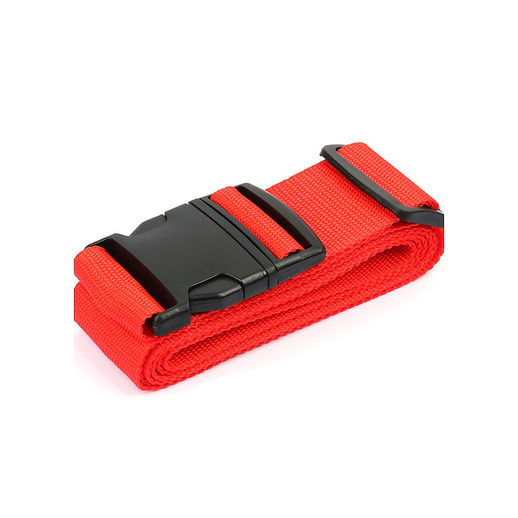 Dây đai vali đơn đỏ thẻ tên 2m