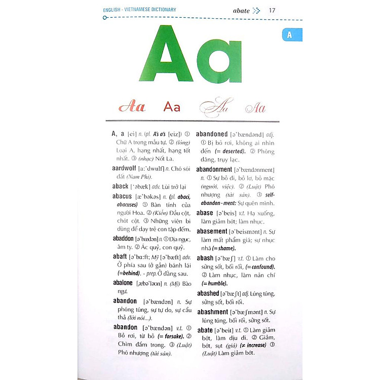 Từ Điển Anh Việt 300000 Mục Từ Và Định Nghĩa (Tái Bản) - Ảnh 2