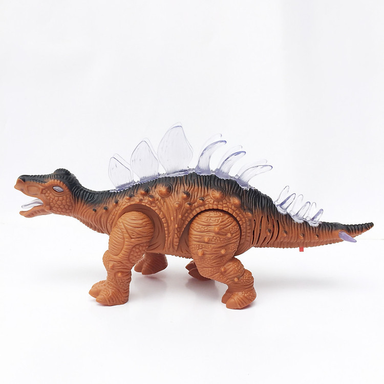 Đồ chơi Khủng long Gai biết đi có đèn phát sáng và phát tiếng gầm (Màu nâu)
