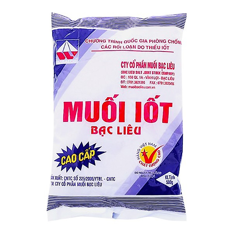 Muối Iod Sấy Bạc Liêu (500g)