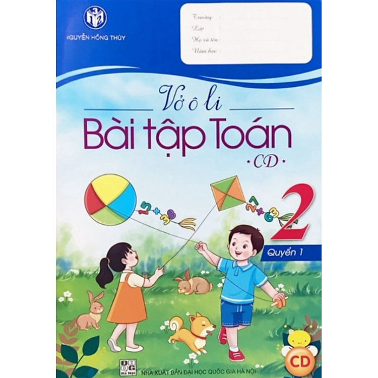 Vở ô li bài tập toán lớp 2 – Quyển 1 (CD)