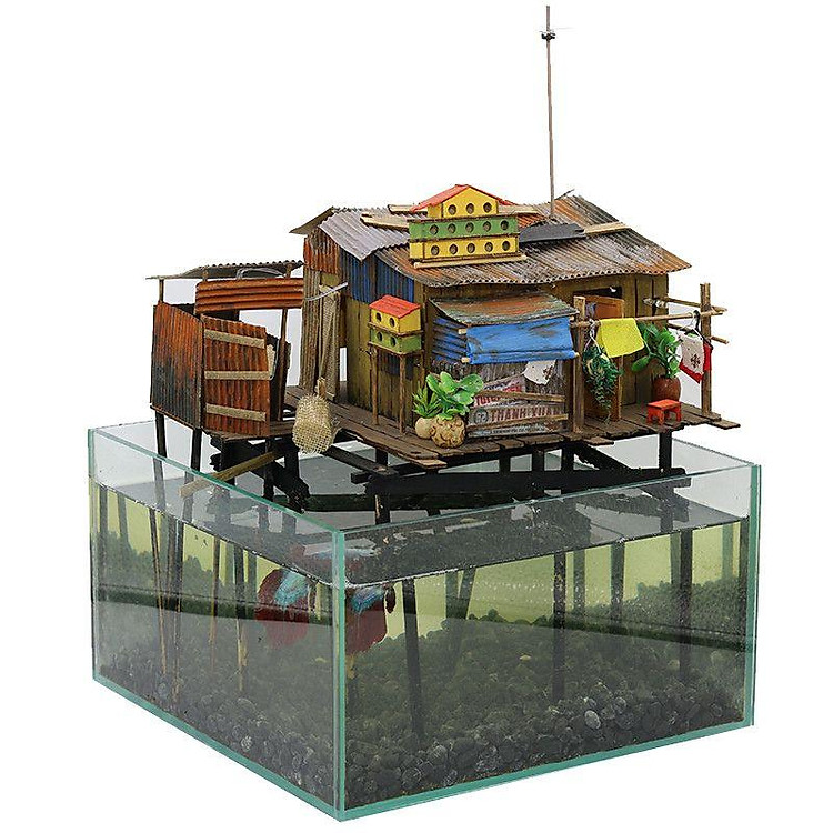 Mô Hình Gỗ DIY Xóm Nhà Sàn Chính hãng Ưu đãi - Hình ảnh 3