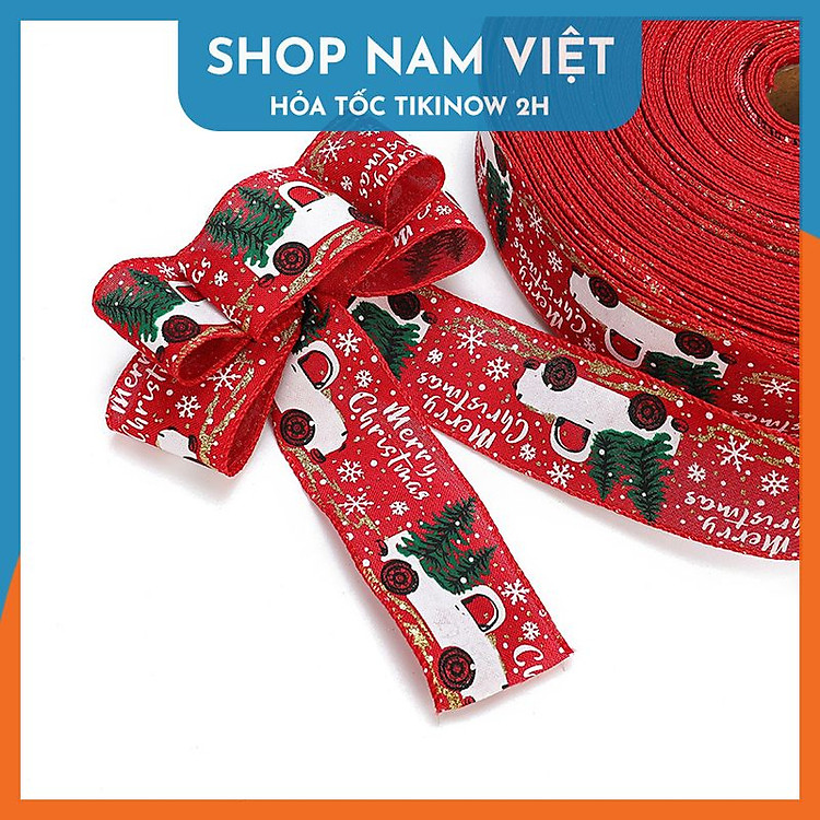 Dây Ruy Băng Vải Trang Trí Giáng Sinh (2 mét) - Ảnh 5