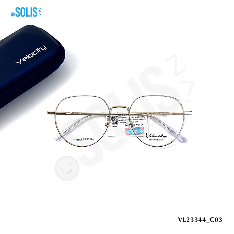 Gọng kính kim loại hiệu Velocity VL23344 - KÍNH KIM LOẠI HIỆU VELOCITY VL23344 KÍCH THƯỚC 52-18-142