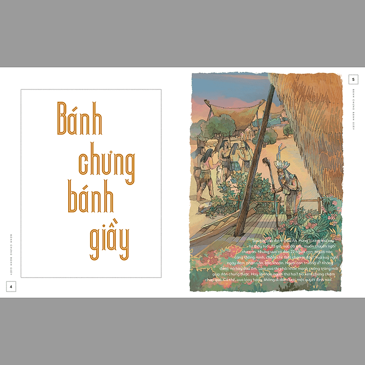 Lịch sử Việt Nam bằng tranh: Bánh chưng bánh giầy (Bản màu) - Ảnh 2