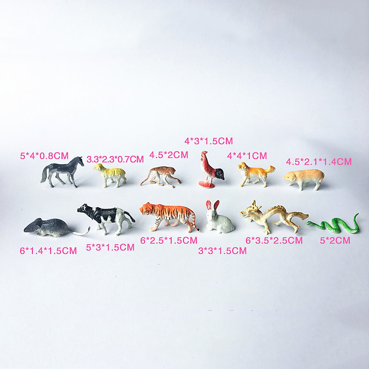 Bộ Mô Hình Nhựa Đồ Chơi (12 con) - Ảnh 3