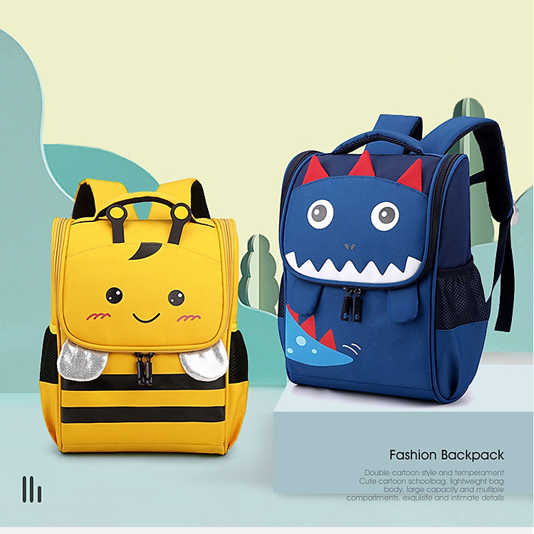 Ba lô học sinh cấp 1 siêu nhẹ chống nước BEE GEE HS1048A - Xanh - Ảnh 4