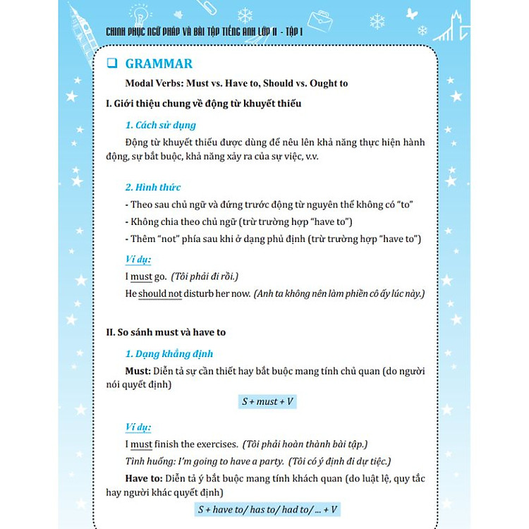 Chinh phục ngữ pháp và bài tập tiếng anh lớp 3 (Tập 1) - Ảnh 3