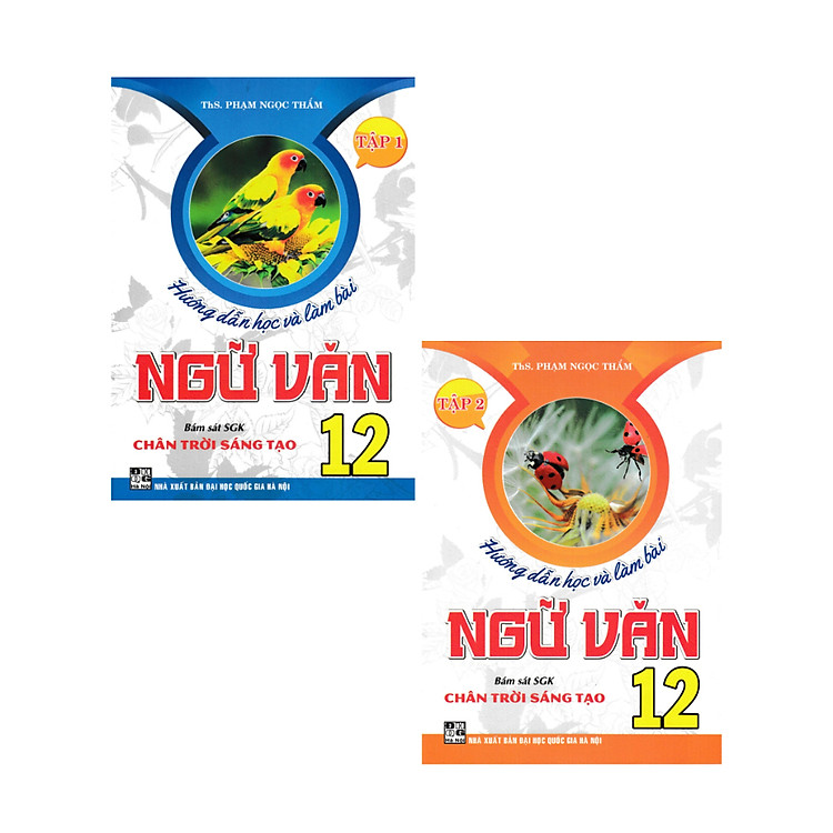 Sách - Combo Hướng Dẫn Học Và Làm Bài Ngữ Văn 12 - Tập 1 + 2 (Bám Sát SGK Chân Trời Sáng Tạo) (Bộ 2 Cuốn) - HA