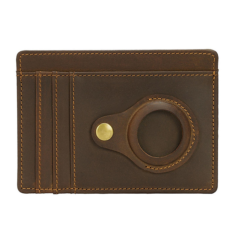 Portable Leather Wallet Slim Protective Cover for Anti-Lost