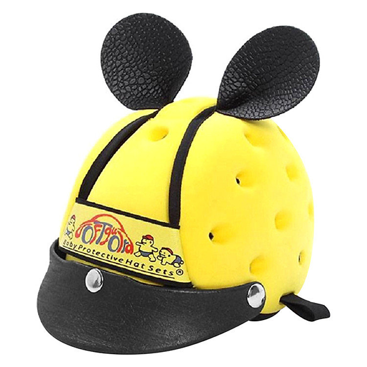 Nón Bảo Hiểm Cho Bé Có Vành Softguard (Vàng)