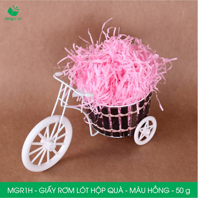 Giấy Rơm Lót Hộp Quà Màu Hồng (100g) - Ảnh 5