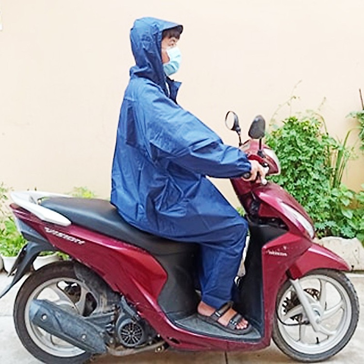 Áo Mưa Măng Tô 2 Lớp Cao Cấp Nút Bấm Ngoài + Dây Kéo – Độ Bền Cao, Chống Nước Tốt Hơn